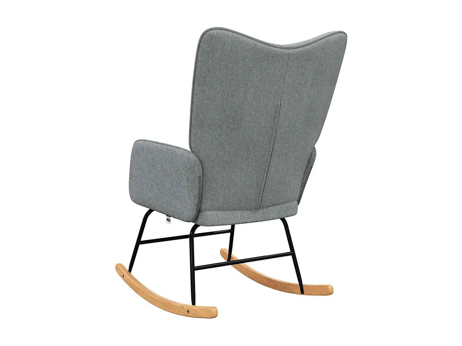 Fauteuil à bascule d'allaitement tissu grise 61 x 78 x 98 cm DEC028960