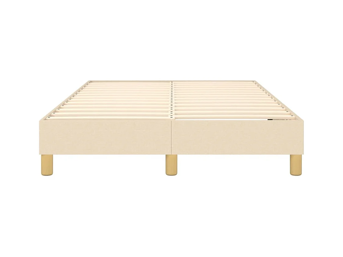 Sommier à lattes sur tissu crème 203 x 120 x 25 cm TDL0207273