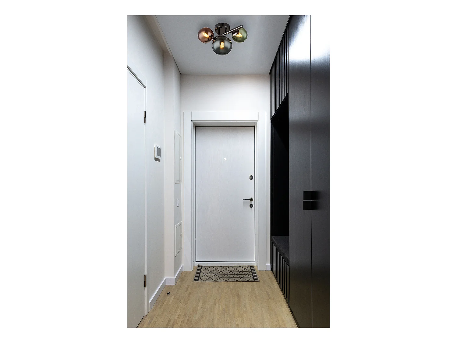 Plafonnier métal gris mat, 3x G9 LED