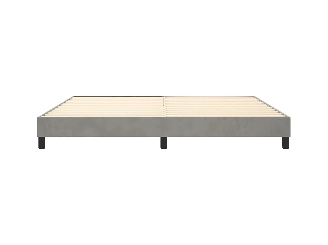 Sommier à lattes sur tissu grise 203 x 200 x 25 cm TDL0207172
