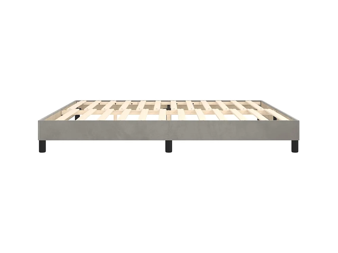 Sommier à lattes sur tissu grise 203 x 200 x 25 cm TDL0207172