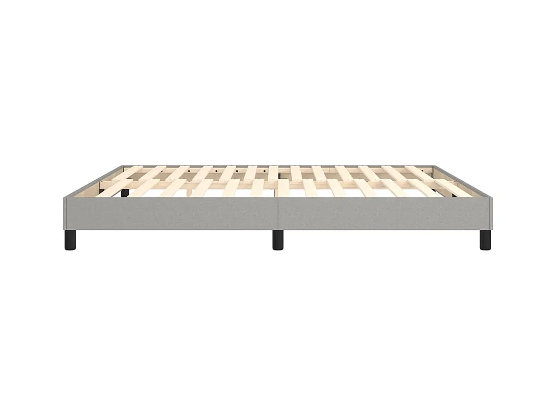 Sommier à lattes sur tissu grise 203 x 160 x 25 cm TDL0207188