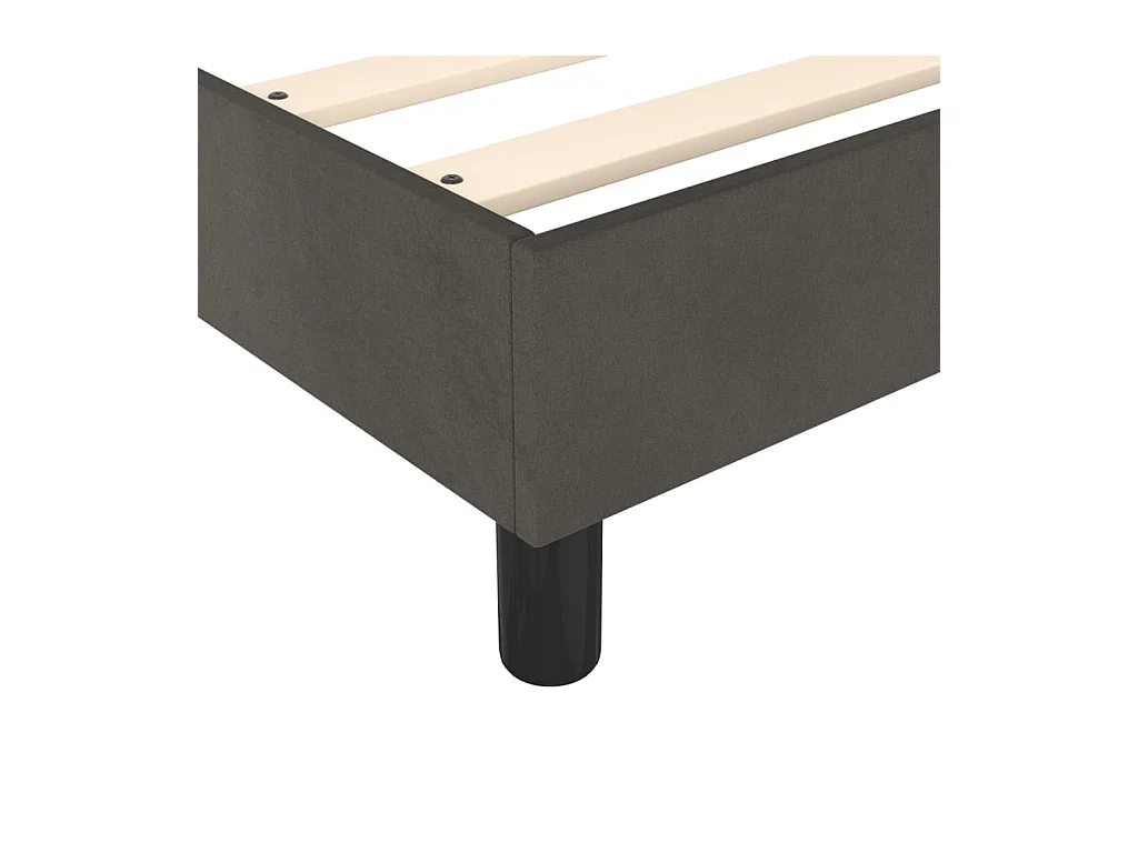 Sommier à lattes sur tissu grise 203 x 140 x 25 cm TDL0207130