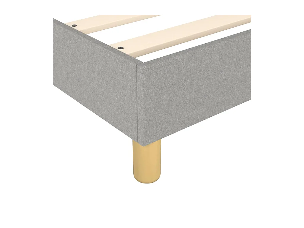 Sommier à lattes sur tissu grise 203 x 160 x 25 cm TDL0207187