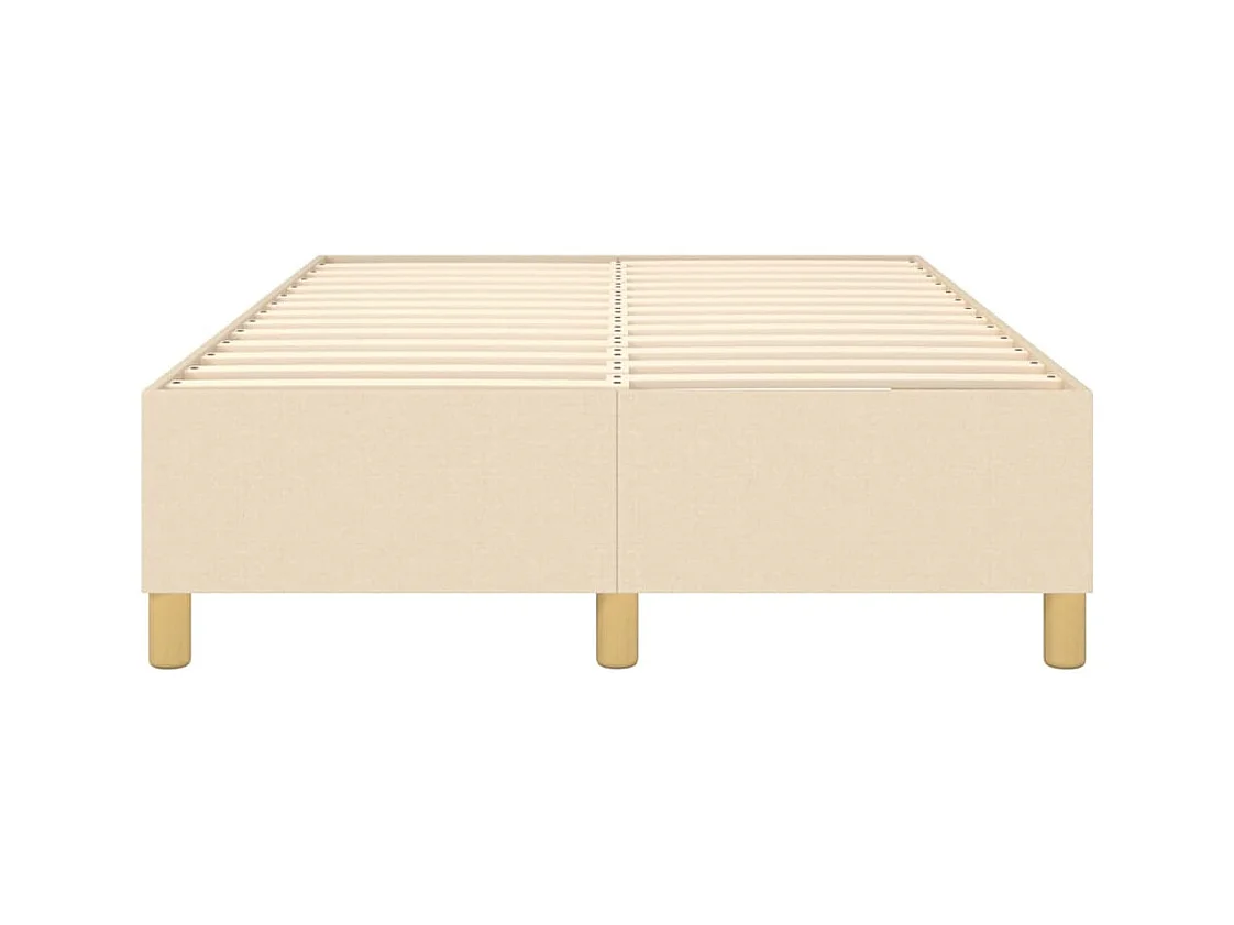 Sommier à lattes sur tissu crème 203 x 120 x 35 cm TDL0207271