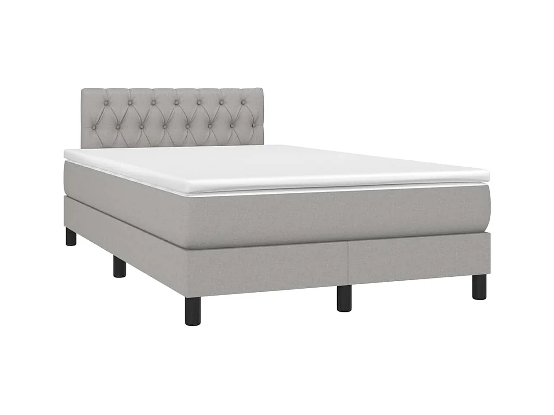 Cadre de lit LED tissu grise 203 x 120 x 88 cm TDL0207887