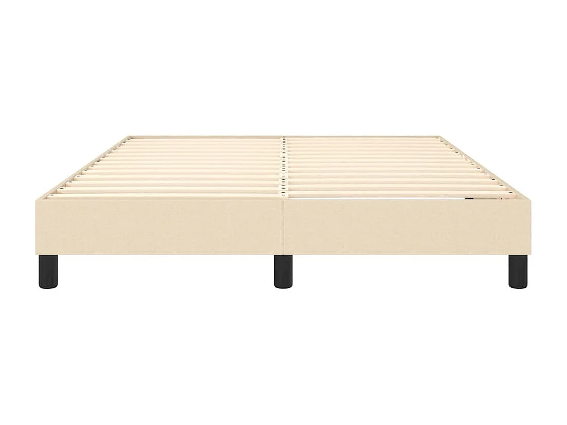 Sommier à lattes sur tissu crème 203 x 140 x 25 cm TDL0207262