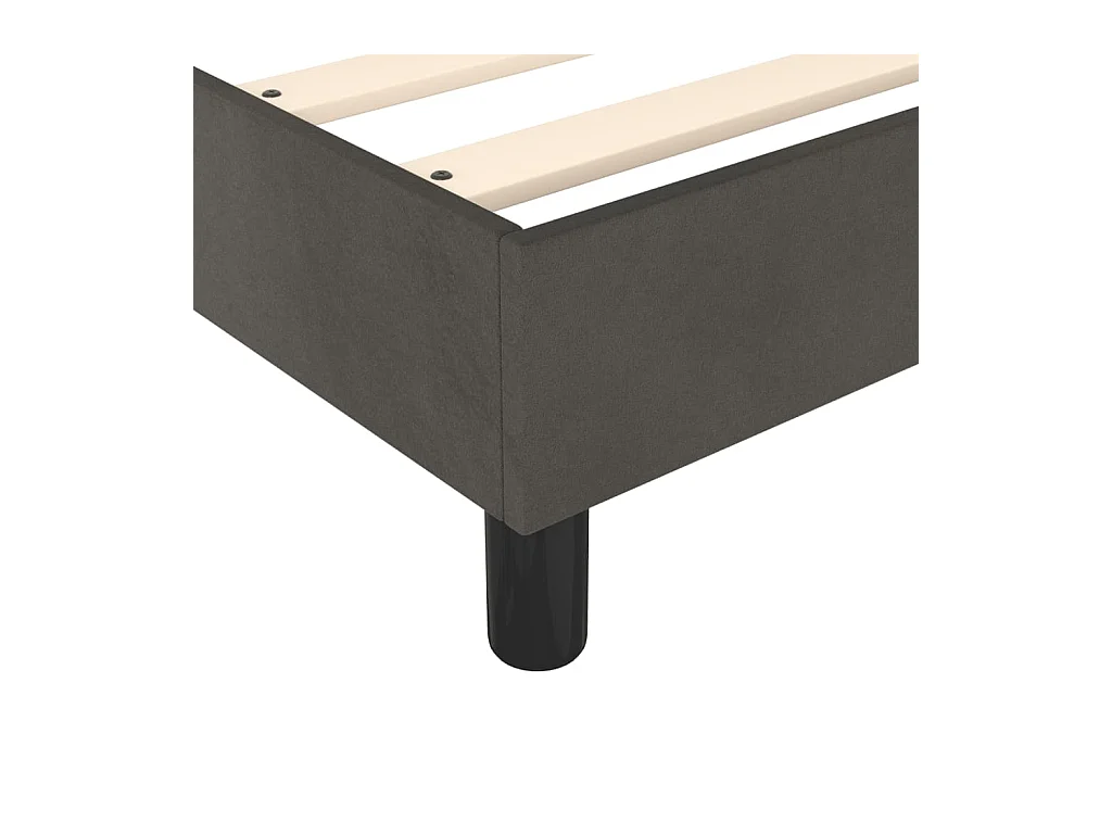 Sommier à lattes sur tissu grise 203 x 160 x 25 cm TDL0207124