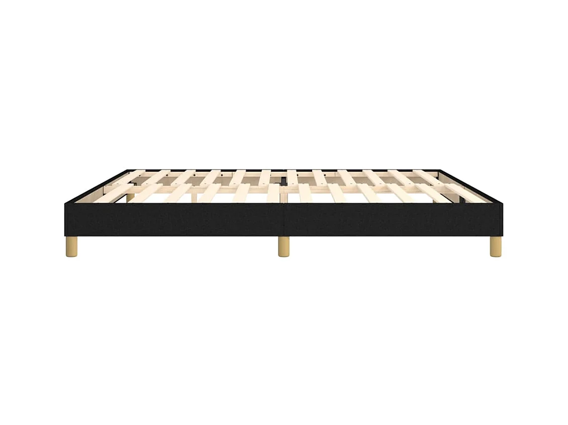 Sommier à lattes sur tissu noire 203 x 200 x 25 cm TDL0206992