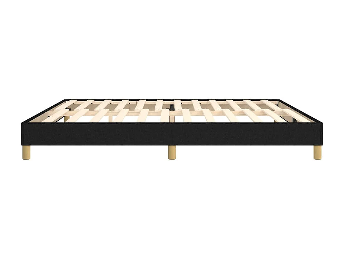 Sommier à lattes sur tissu noire 203 x 200 x 25 cm TDL0206992