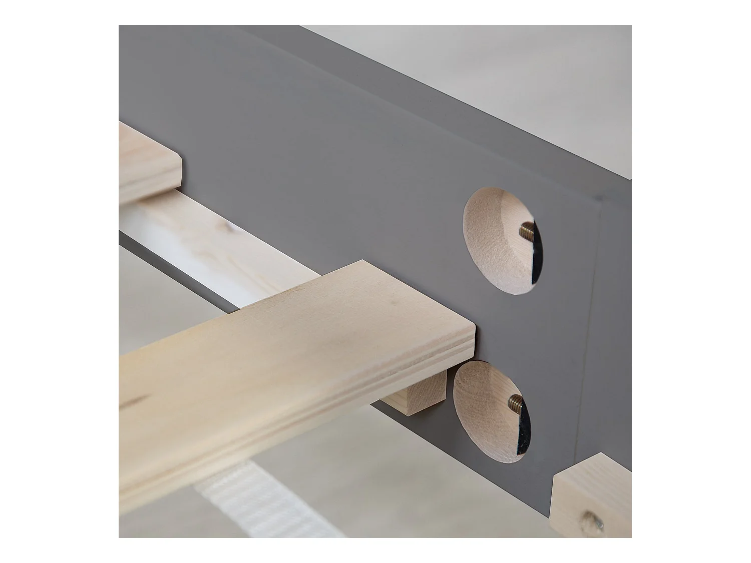 Lit double 140x200 cm bois marron 173 x 63 x 16 cm LIT06224