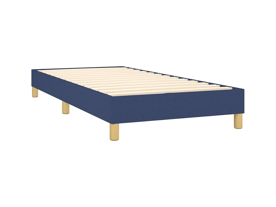Sommier à lattes sur tissu bleue 203 x 100 x 25 cm TDL0207349