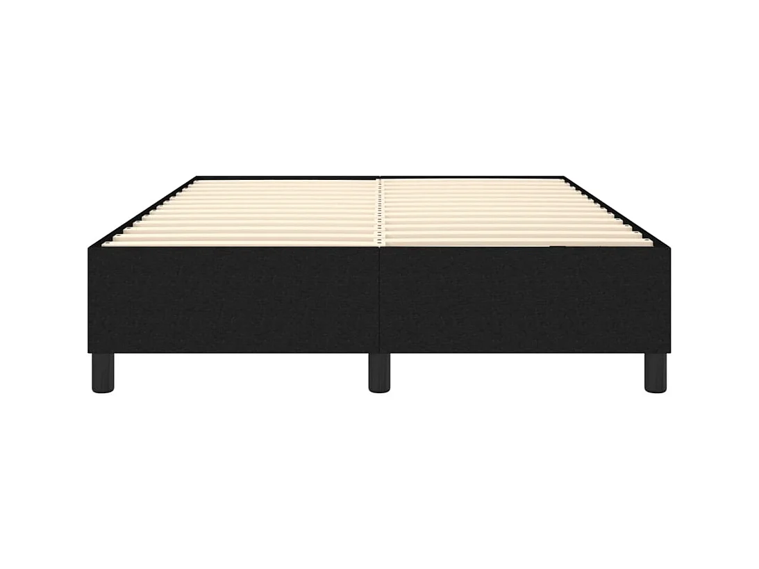 Sommier à lattes sur tissu noire 193 x 140 x 35 cm TDL0207025
