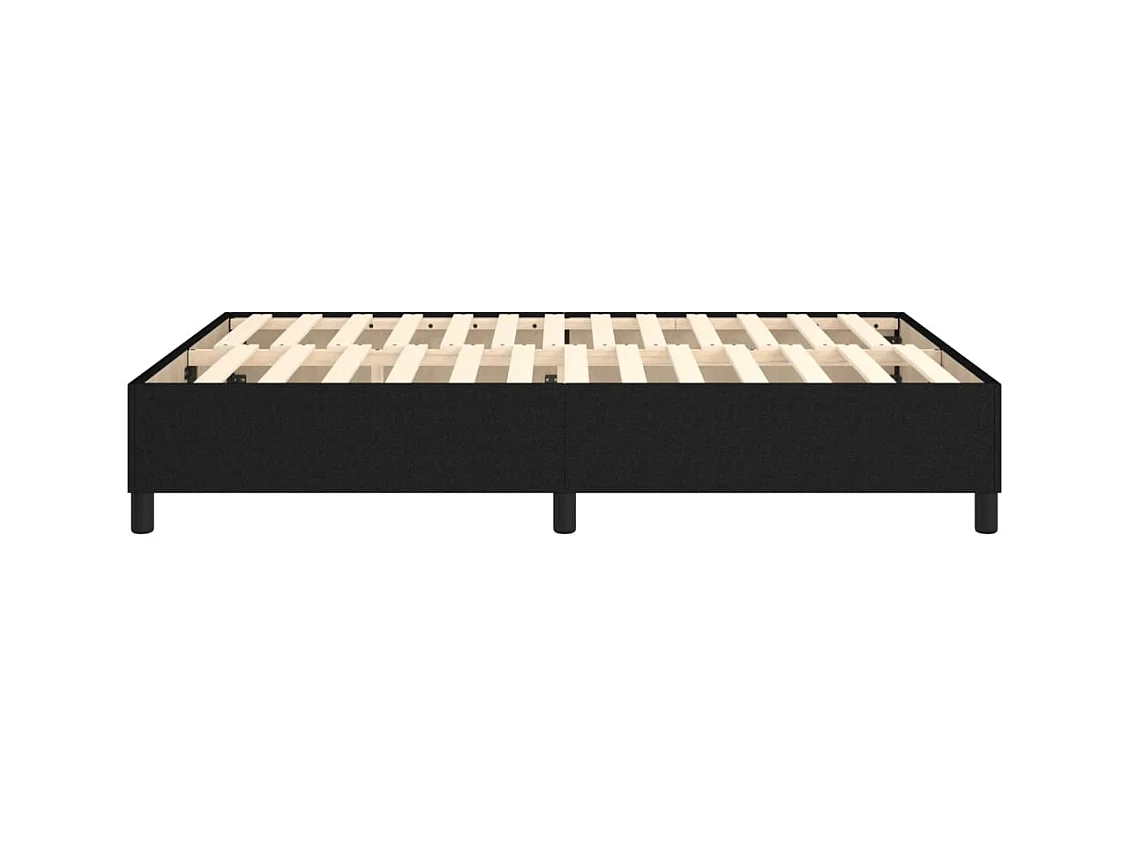 Sommier à lattes sur tissu noire 193 x 140 x 35 cm TDL0207025