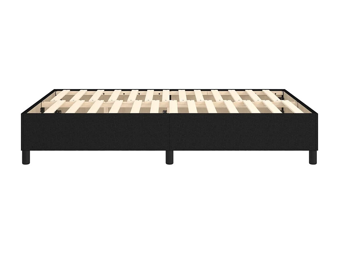 Sommier à lattes sur tissu noire 193 x 140 x 35 cm TDL0207025
