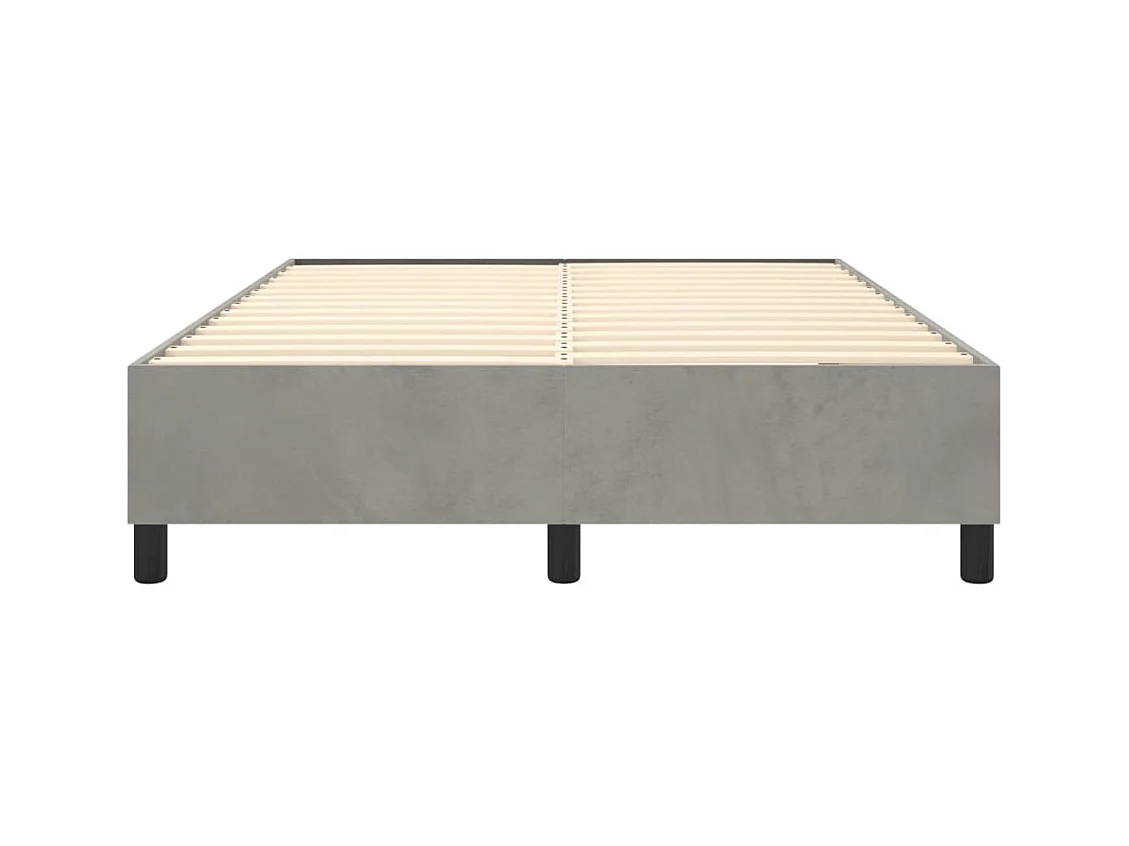 Sommier à lattes sur tissu grise 193 x 140 x 35 cm TDL0207196