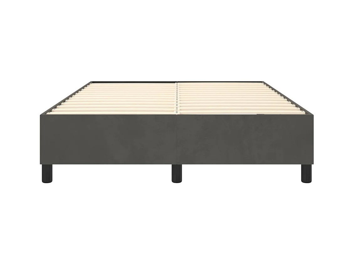 Sommier à lattes sur tissu grise 193 x 140 x 35 cm TDL0207136