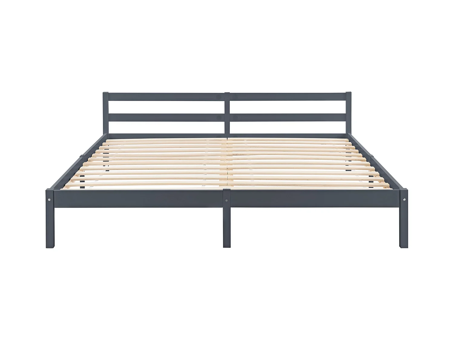 Cadre de lit avec grise 206 x 186 x 50 cm 03_0004971