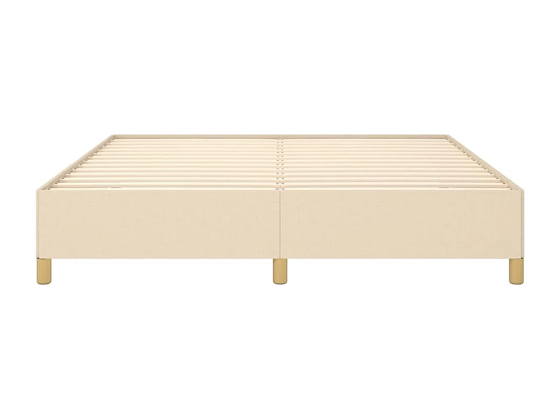 Sommier à lattes sur tissu crème 203 x 180 x 35 cm TDL0207256