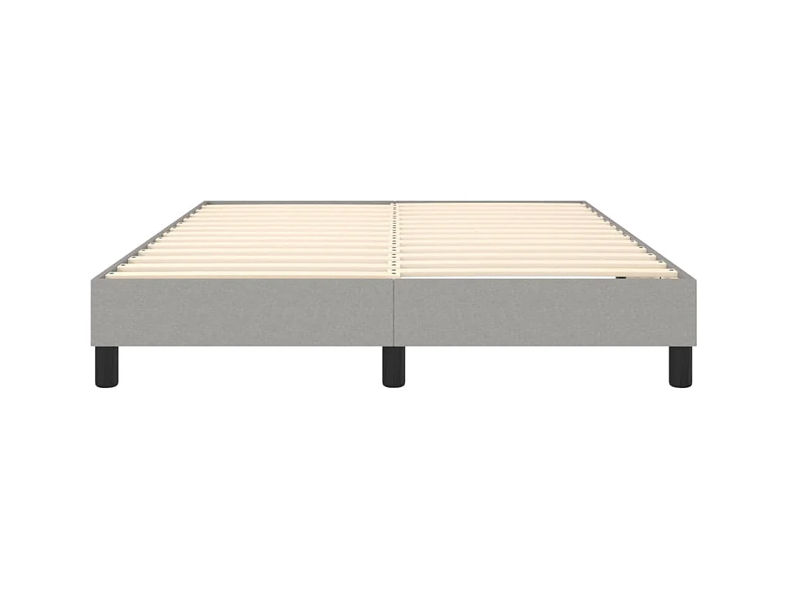 Sommier à lattes sur tissu grise 193 x 140 x 25 cm TDL0207198