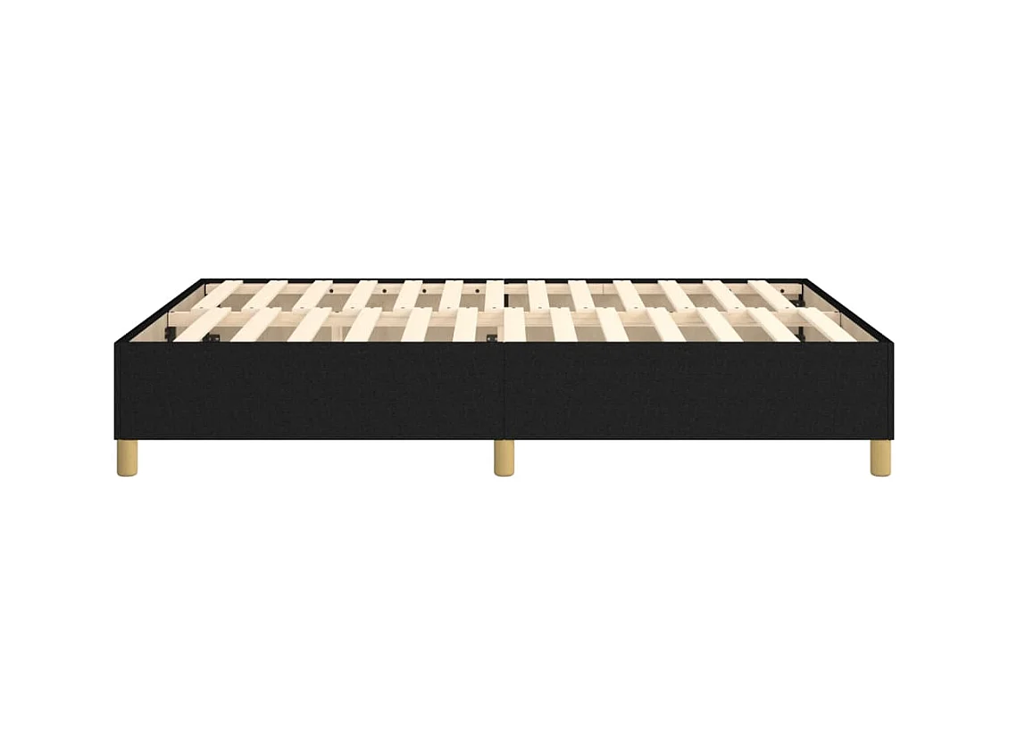 Sommier à lattes sur tissu noire 193 x 140 x 35 cm TDL0207022