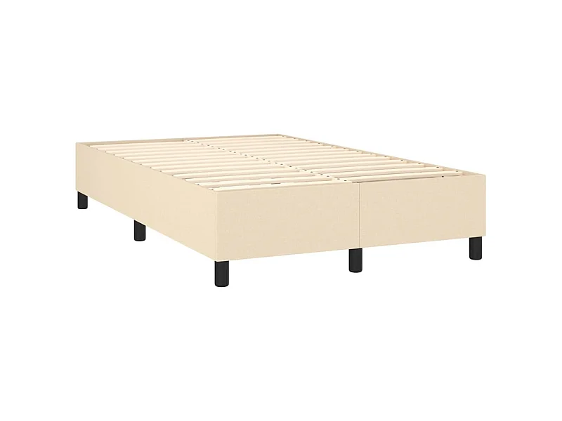 Sommier à lattes sur tissu crème 203 x 120 x 35 cm TDL0207270
