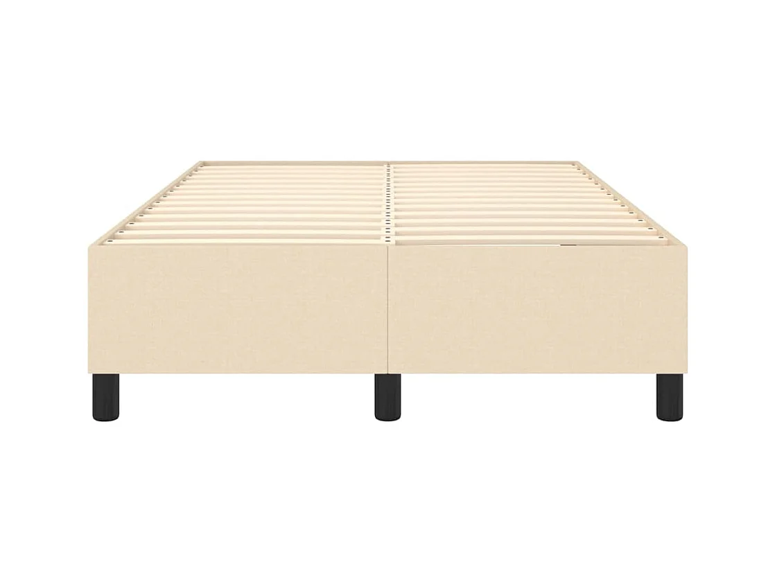 Sommier à lattes sur tissu crème 203 x 120 x 35 cm TDL0207270