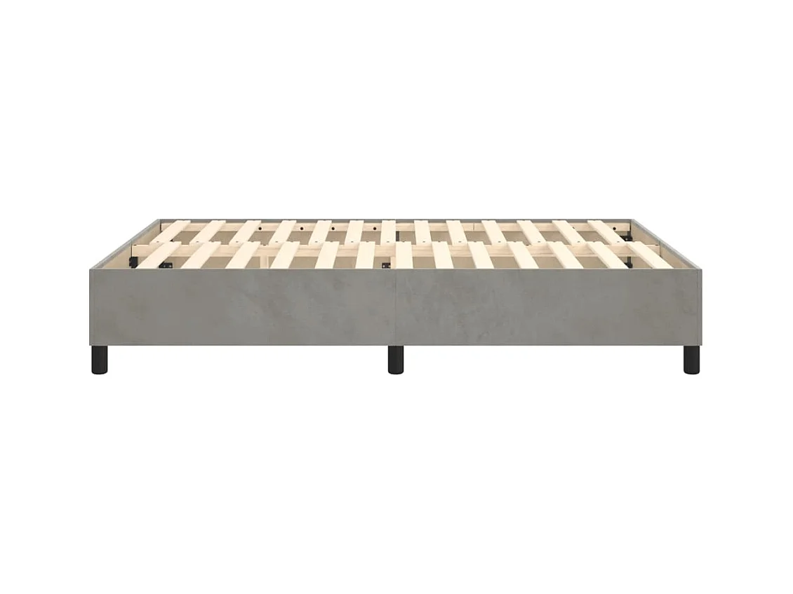 Sommier à lattes sur tissu grise 203 x 140 x 35 cm TDL0207190