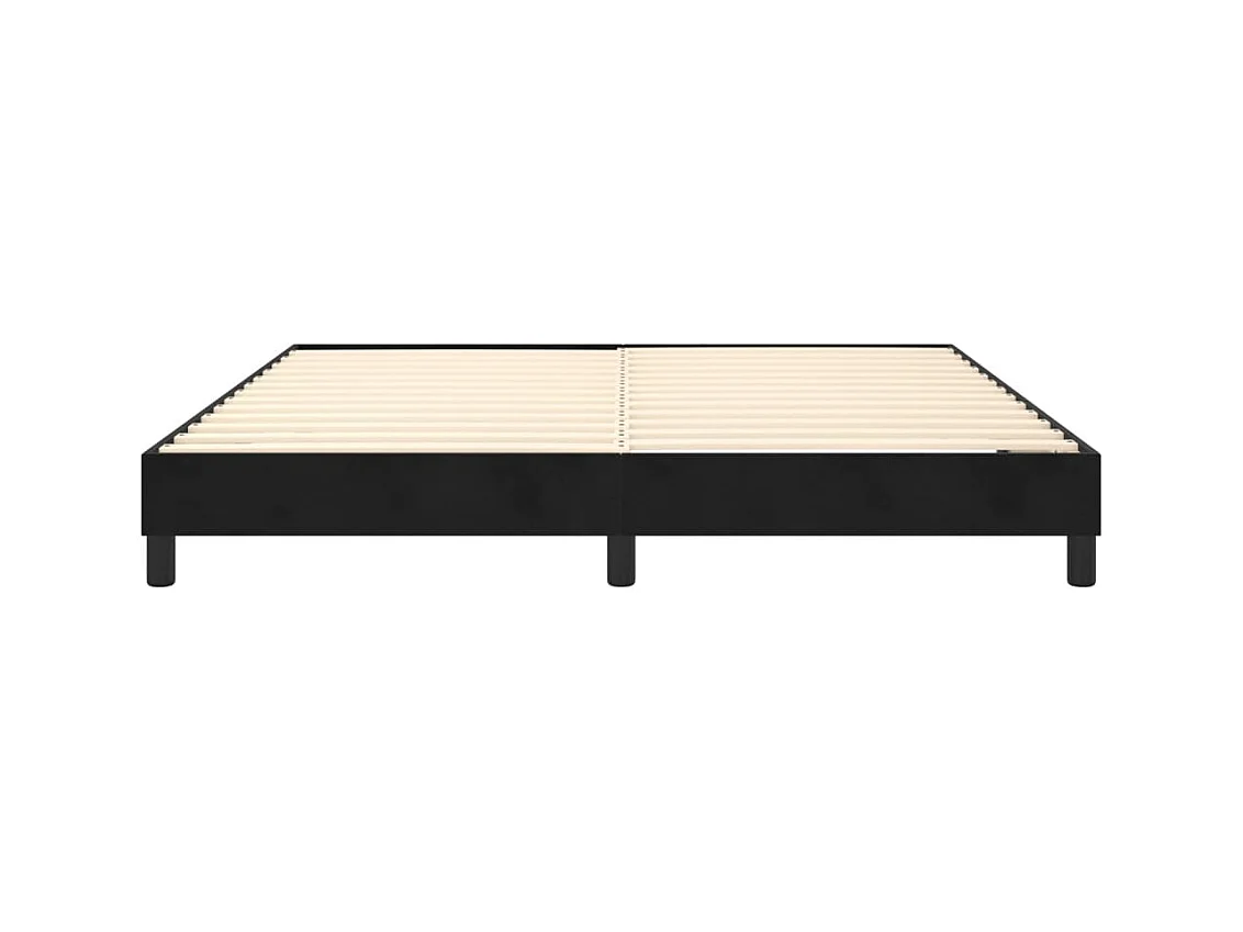 Sommier à lattes sur tissu noire 203 x 180 x 25 cm TDL0206996