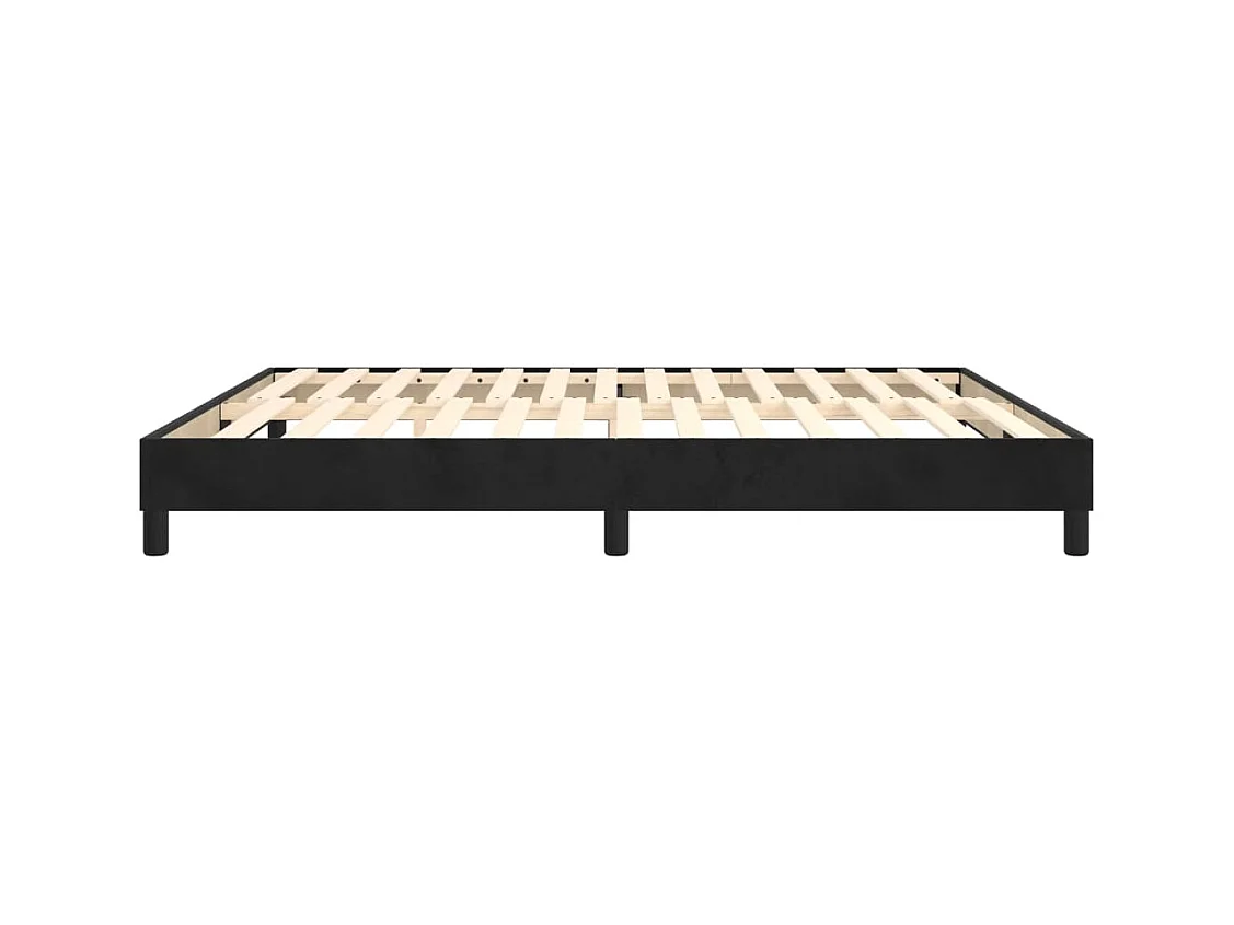 Sommier à lattes sur tissu noire 203 x 180 x 25 cm TDL0206996
