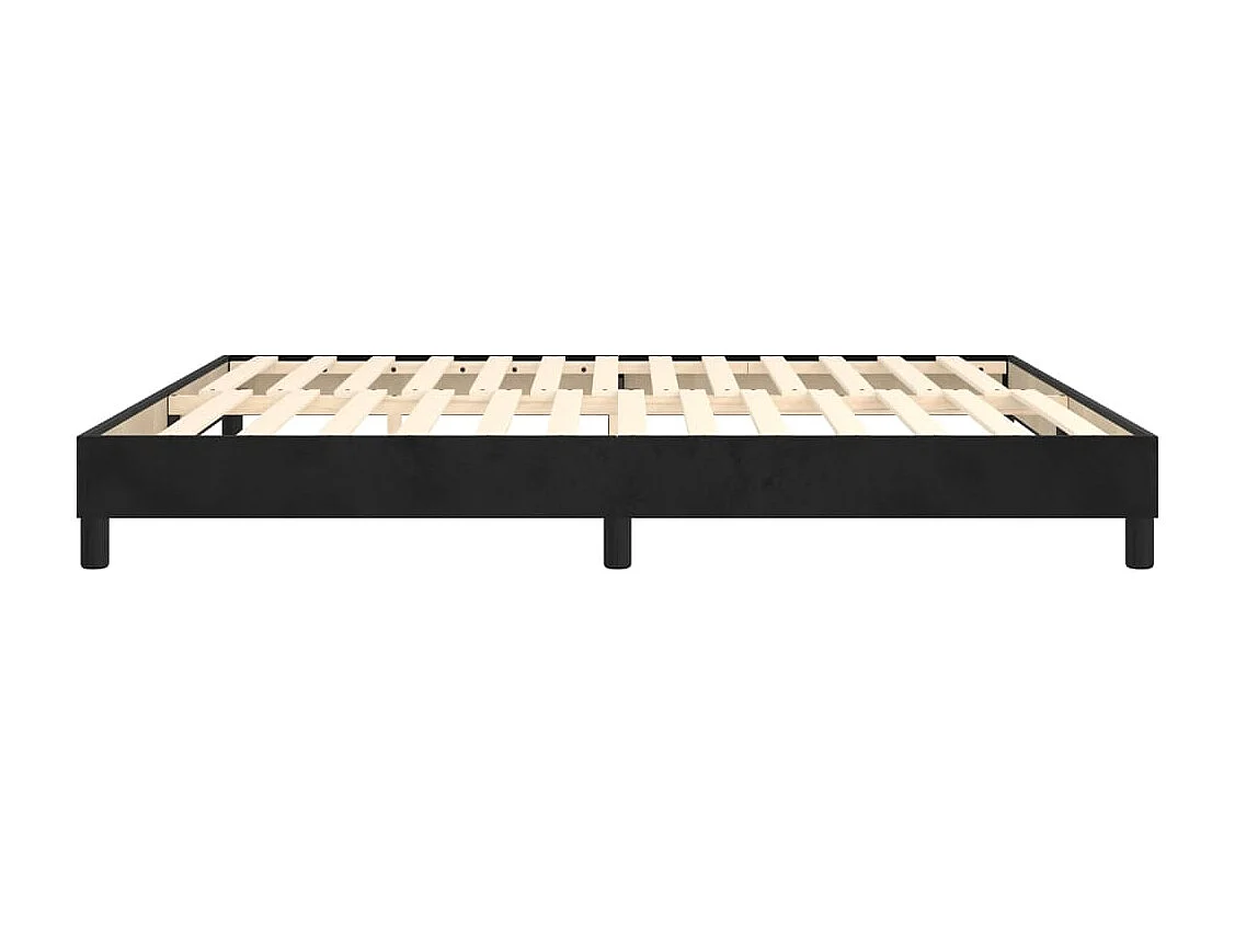 Sommier à lattes sur tissu noire 203 x 180 x 25 cm TDL0206996