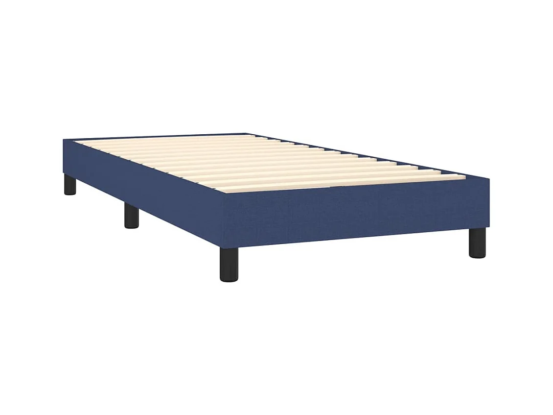 Sommier à lattes sur tissu bleue 203 x 100 x 25 cm TDL0207348