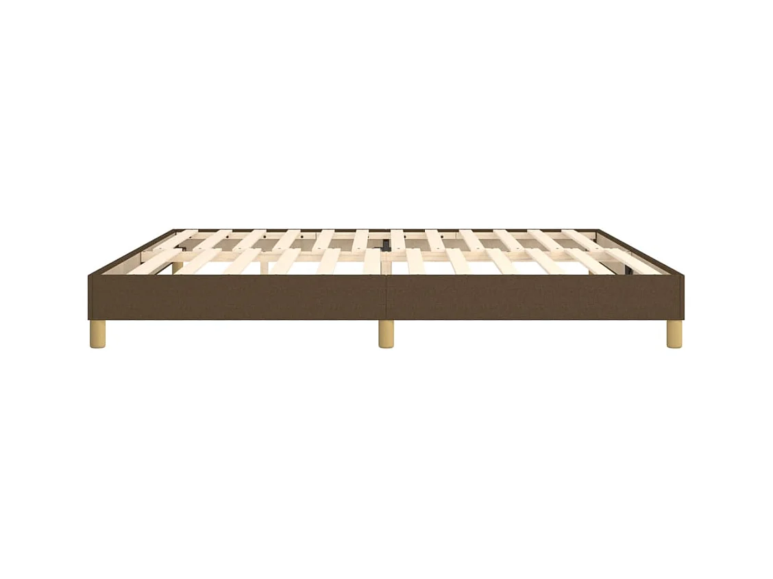 Sommier à lattes sur tissu marron 203 x 200 x 25 cm TDL0207056