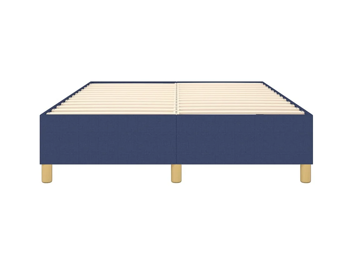 Sommier à lattes sur tissu bleue 203 x 140 x 35 cm TDL0207338