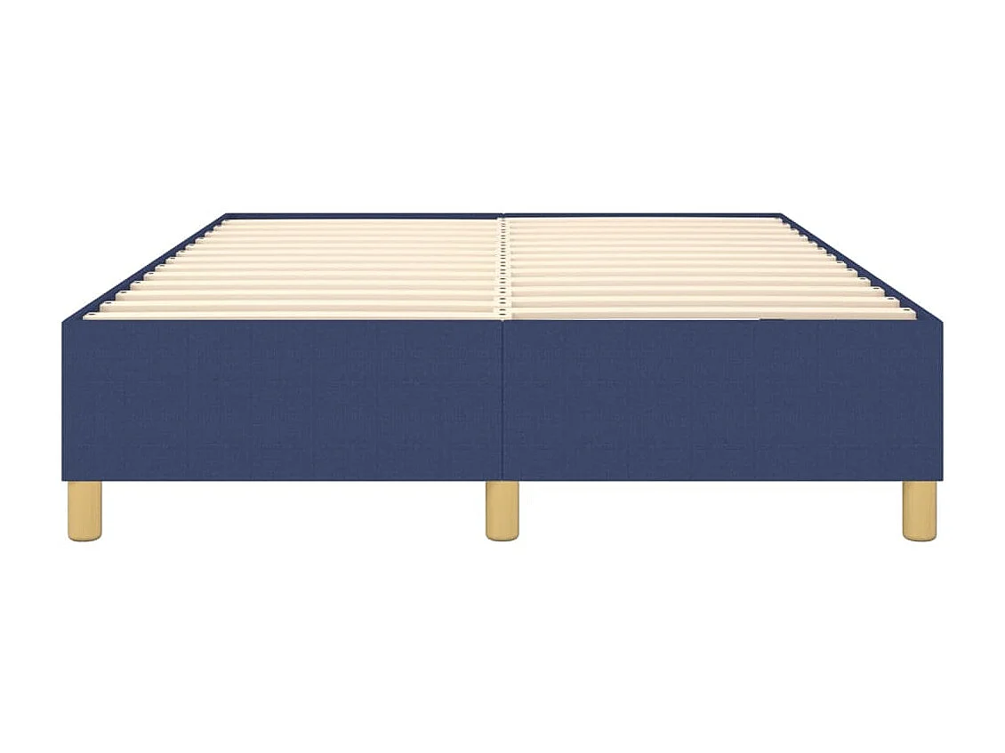 Sommier à lattes sur tissu bleue 203 x 140 x 35 cm TDL0207338