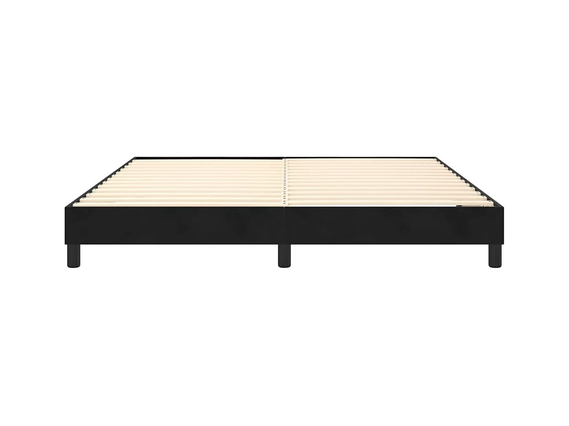 Sommier à lattes sur tissu noire 203 x 160 x 25 cm TDL0207004
