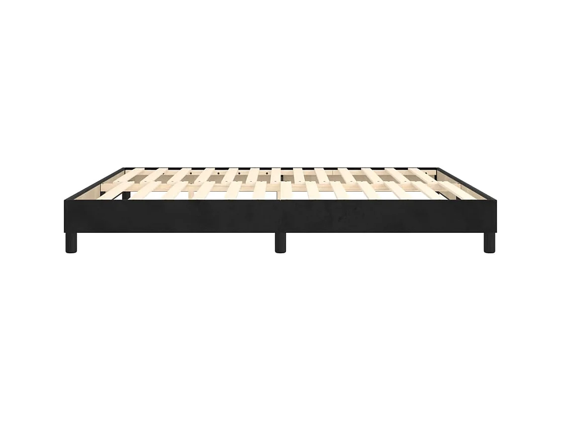Sommier à lattes sur tissu noire 203 x 160 x 25 cm TDL0207004