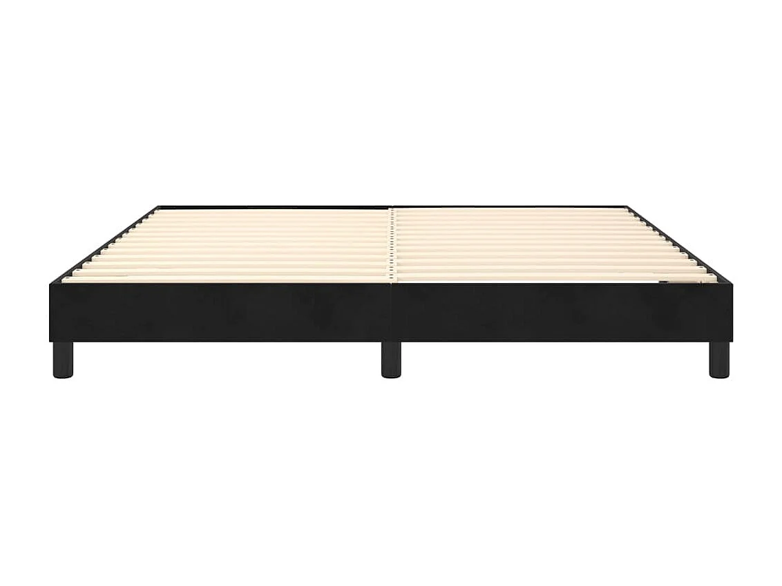 Sommier à lattes sur tissu noire 203 x 160 x 25 cm TDL0207004