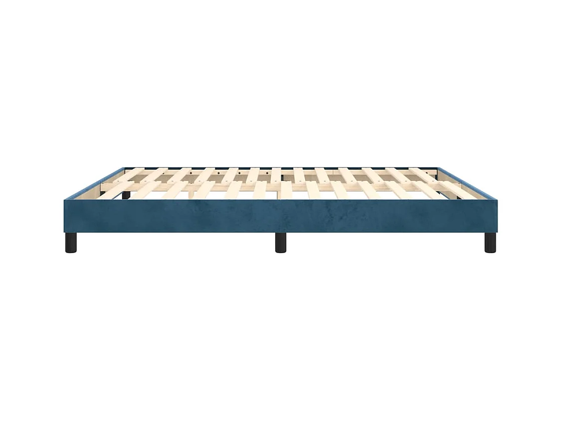 Sommier à lattes sur tissu bleue 203 x 160 x 25 cm TDL0207308