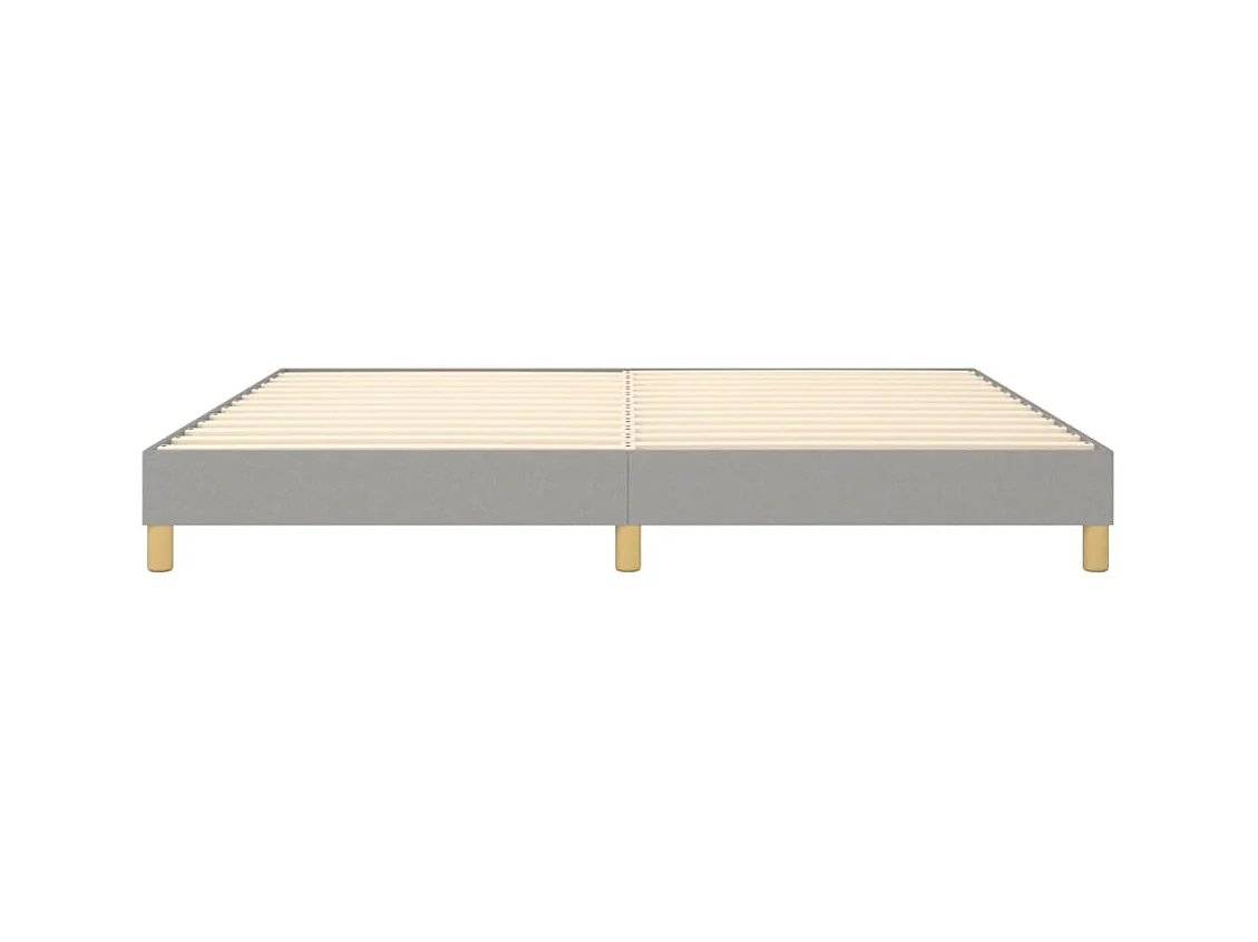 Sommier à lattes sur tissu grise 203 x 200 x 25 cm TDL0207174