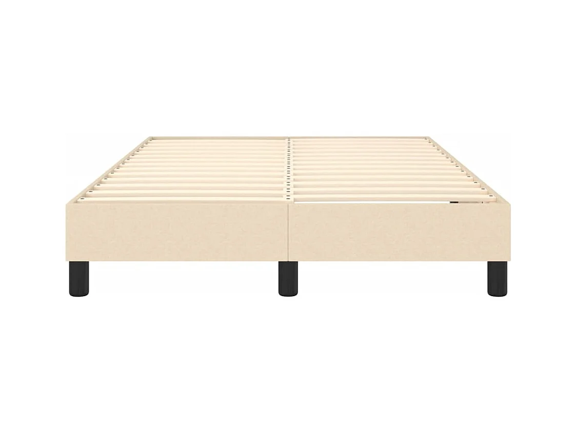 Sommier à lattes sur tissu crème 203 x 120 x 25 cm TDL0207272