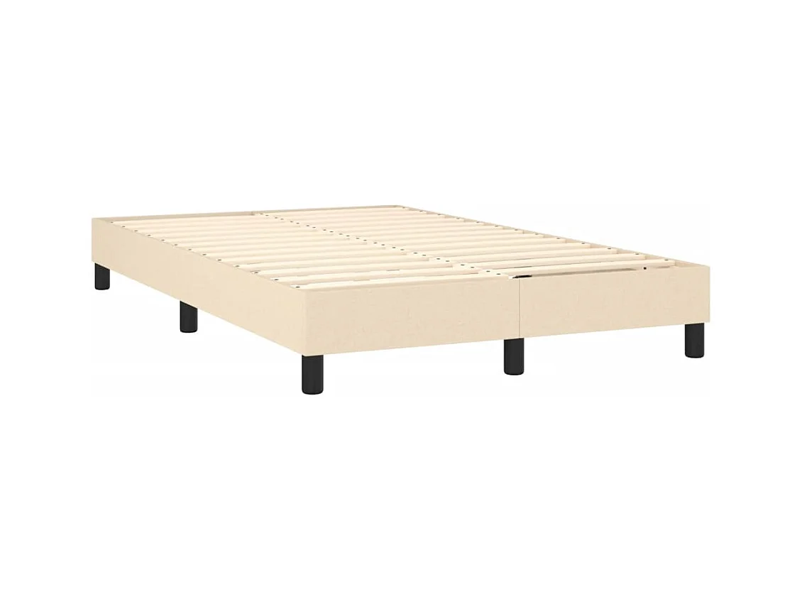 Sommier à lattes sur tissu crème 203 x 120 x 25 cm TDL0207272