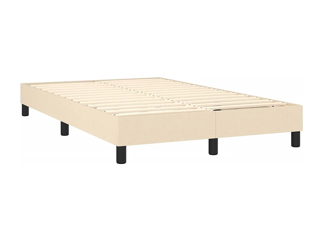 Sommier à lattes sur tissu crème 203 x 120 x 25 cm TDL0207272