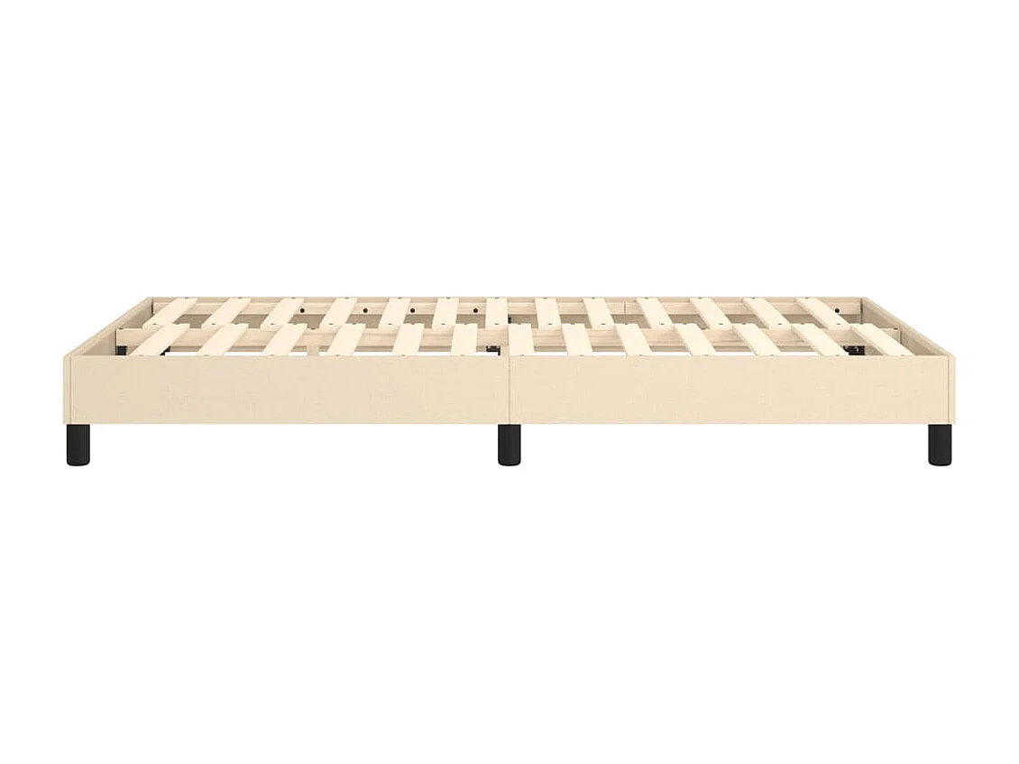 Sommier à lattes sur tissu crème 203 x 120 x 25 cm TDL0207272