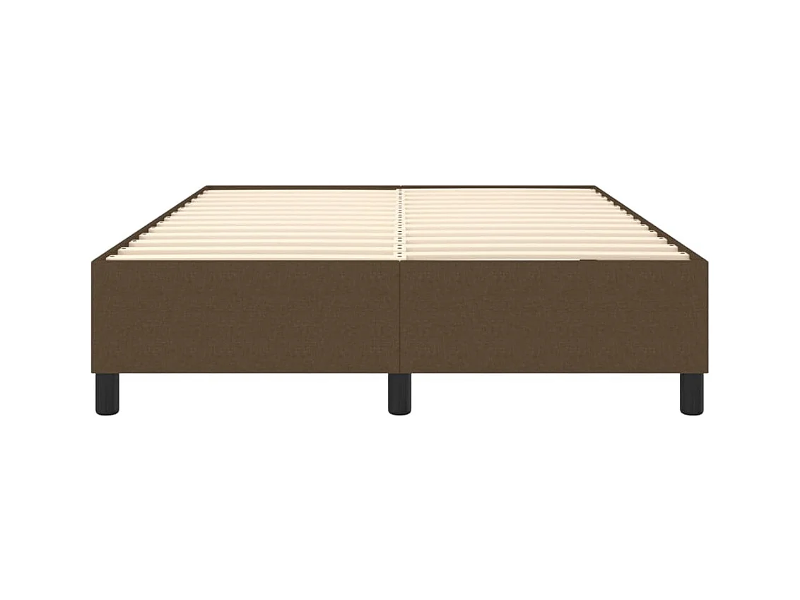 Sommier à lattes sur tissu marron 193 x 140 x 35 cm TDL0207067