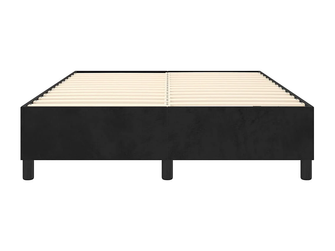 Sommier à lattes sur tissu noire 193 x 140 x 35 cm TDL0207021