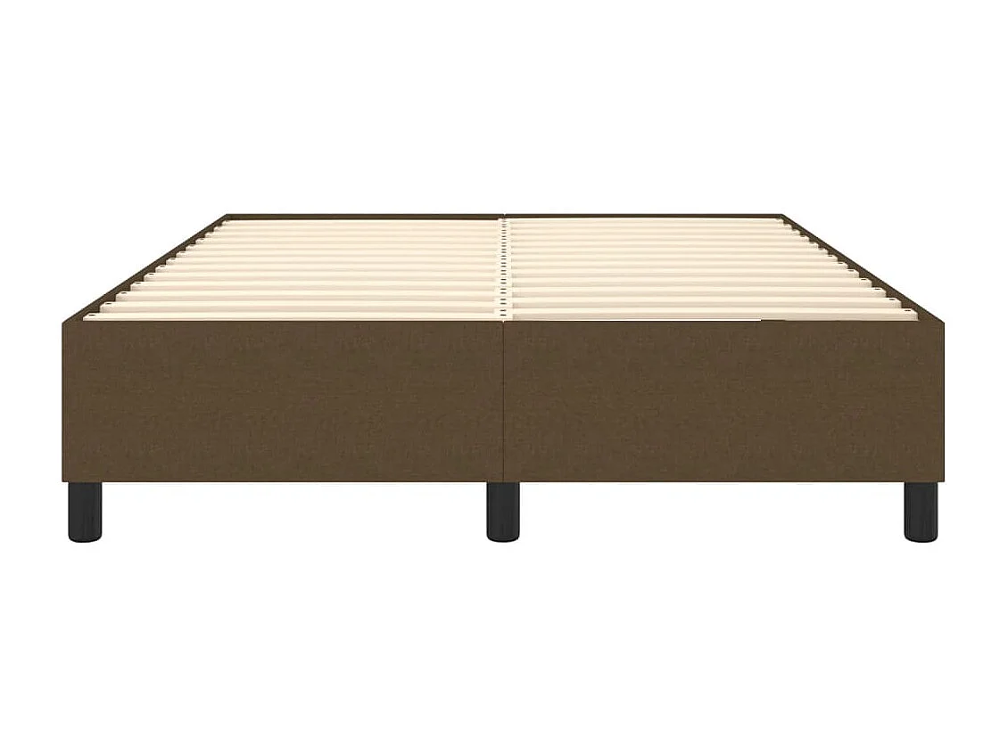 Sommier à lattes sur tissu marron 203 x 140 x 35 cm TDL0207062