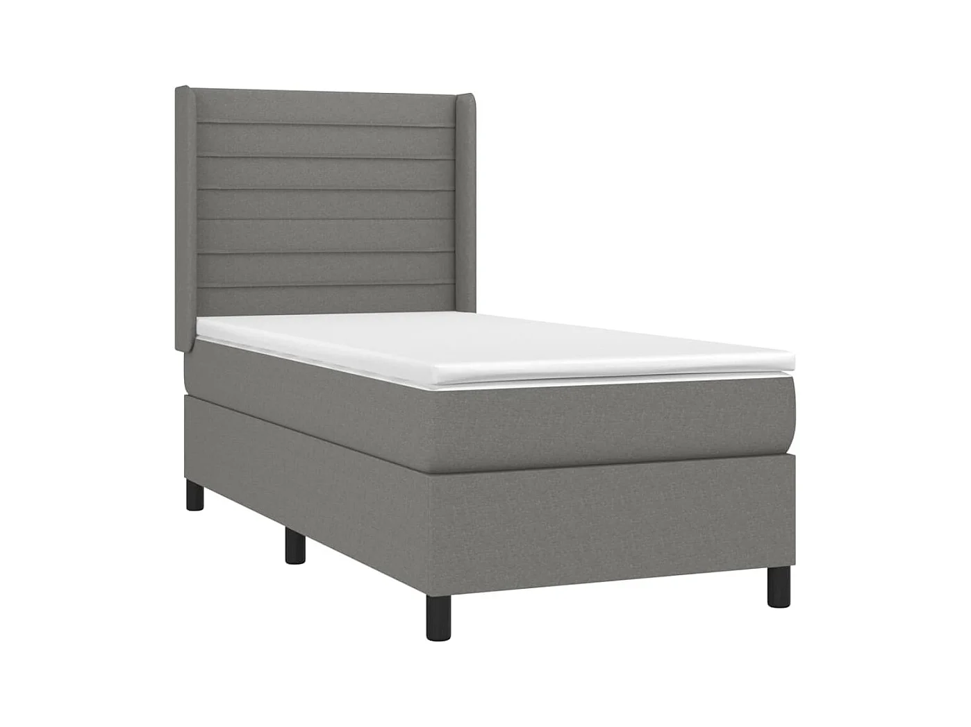 Cadre de lit LED tissu grise 203 x 103 x 128 cm TDL0208452