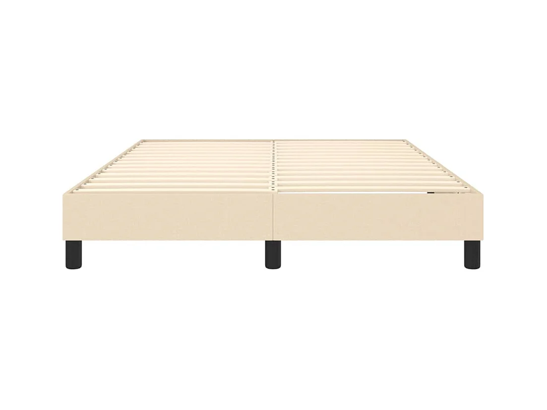 Sommier à lattes sur tissu crème 193 x 140 x 25 cm TDL0207268