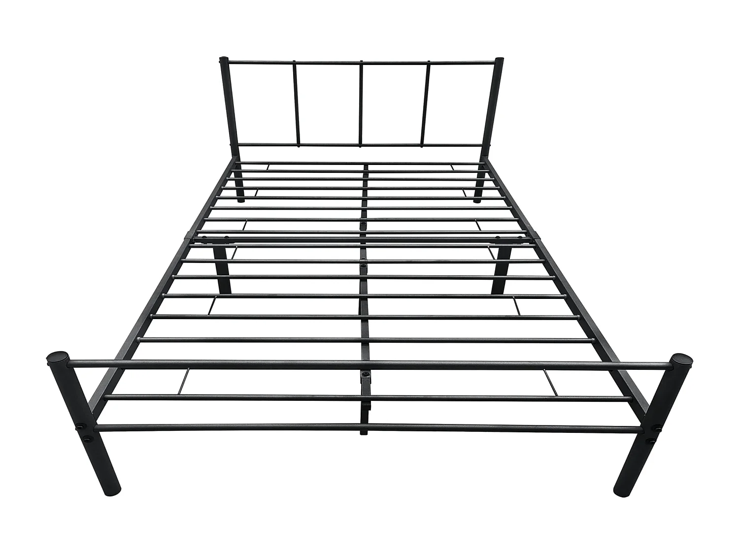 Cadre de Lit en argentée 161.5 x 209.5 x 81.5 cm 03_0004875